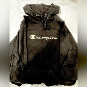 Champion black sweatshirt hoodie